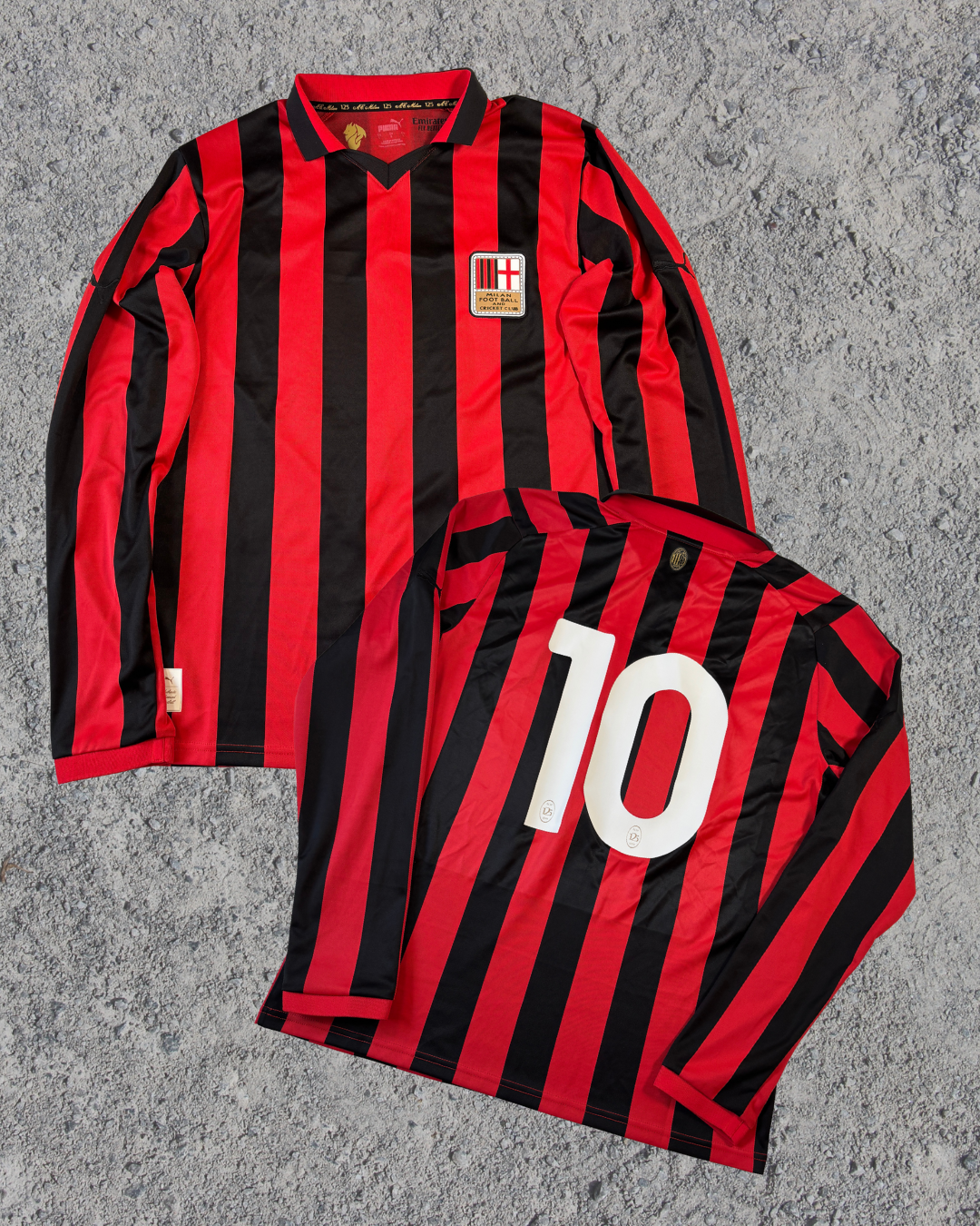 AC Milan Trikot 125 Jahre Jubiläum Rafael Leao (L)